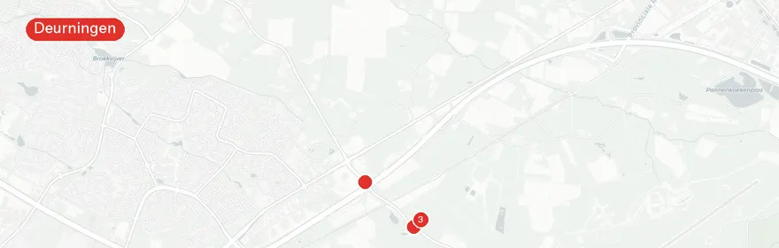 Kaart van Bosbrand Vliegveldstraat Deurningen