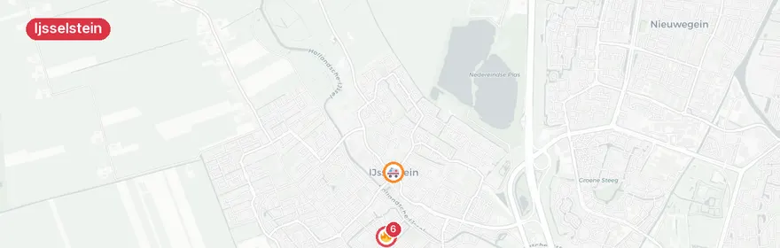 Kaart van Woningbrand Voorstraat Ijsselstein
