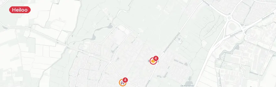 Kaart van Dodelijke aanrijding bij station Heiloo