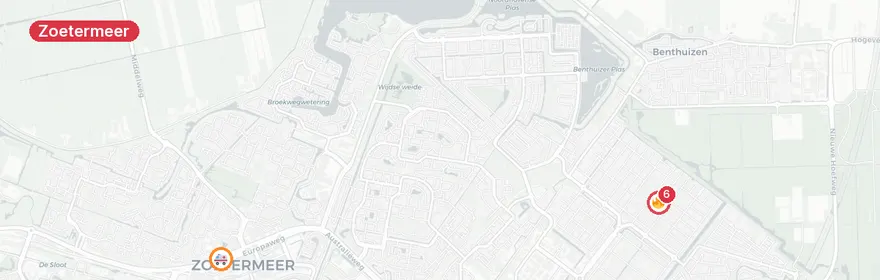 Kaart van Brand Pernisstraat Zoetermeer