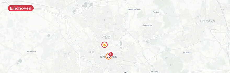 Kaart van Verkeersongeval Mammoetstraat Eindhoven