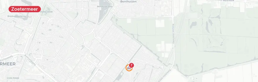 Kaart van Brandweer en ambulance Oosterheemplein Zoetermeer