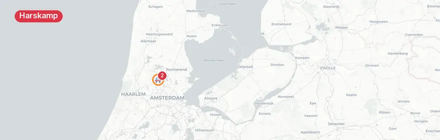 Kaart van Quadongeval Westenengseweg Harskamp, traumaheli ingezet