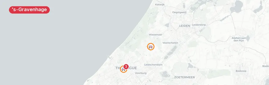 Kaart van Verkeersongeval Laan van Wateringse Veld, Den Haag