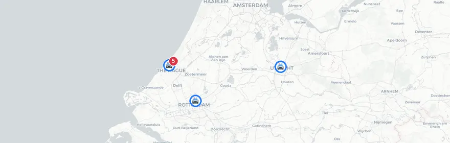 Kaart van Verkeersongevallen A4 's-Gravenhage, meerdere gewonden
