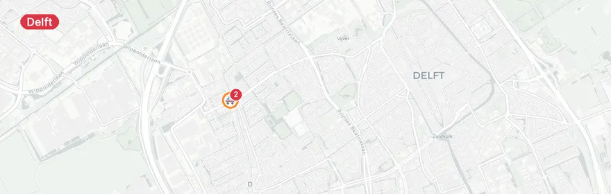 Kaart van Uitslaande brand Aart van der Leeuwlaan Delft