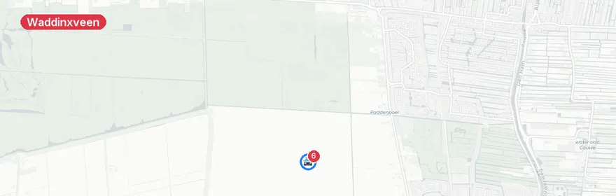 Kaart van Ongeval heftruck en busje Coenecoop Waddinxveen