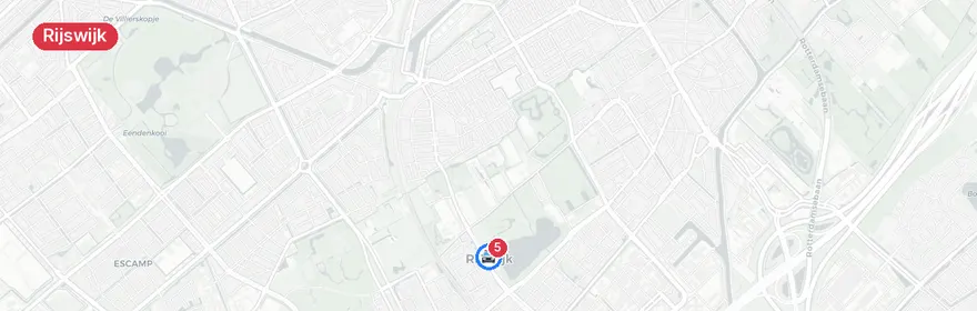 Kaart van Verkeersongeval met letsel op toerit A4 Rijswijk