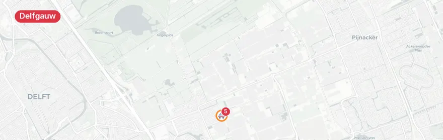 Kaart van Kind zwaargewond bij fietsongeval Hildelaan Delfgauw