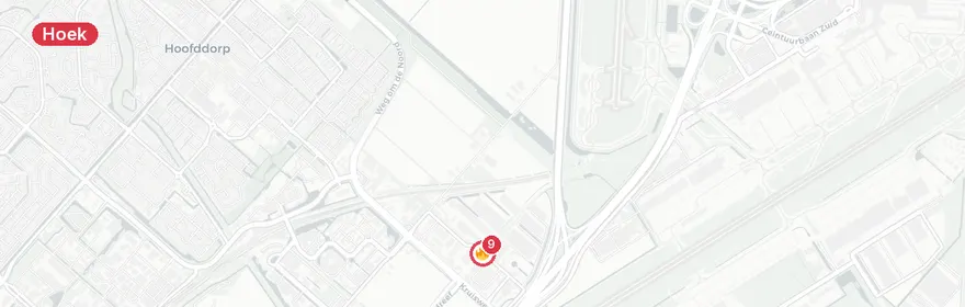 Kaart van Ernstig verkeersongeval brandweervoertuig N62 Hoek