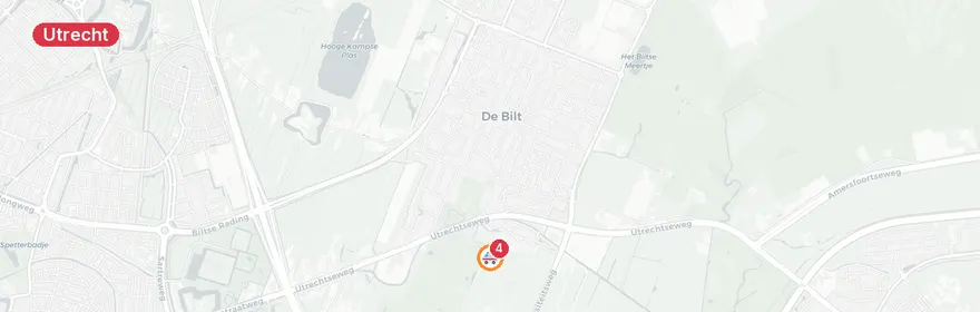Kaart van Meerdere verkeersongevallen in Utrecht
