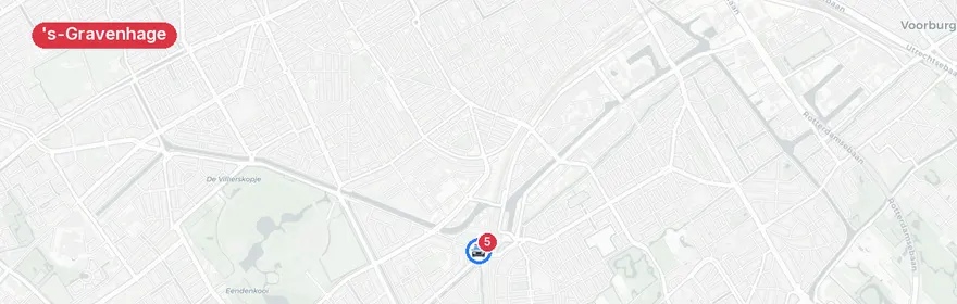 Kaart van Verkeersongeval Erasmusweg Den Haag