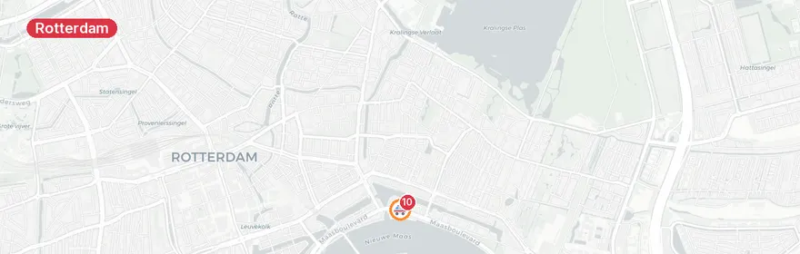Kaart van Verkeersongeval met letsel op Maasboulevard Rotterdam