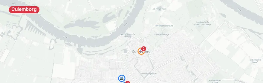 Kaart van Aanrijding met letsel Oude Rekemerstraat, Culemborg