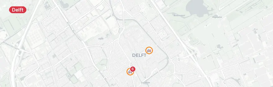 Kaart van Ernstig incident Westerstraat, Delft