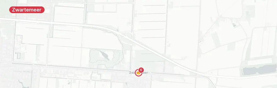 Kaart van Middelbrand Kamerlingswijk Zwartemeer