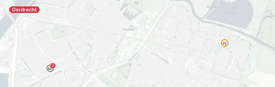Kaart van Ongeval Patersweg Dordrecht
