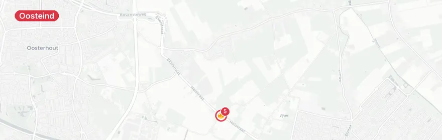 Kaart van Verkeersongeval met letsel Heikantsestraat Oosteind