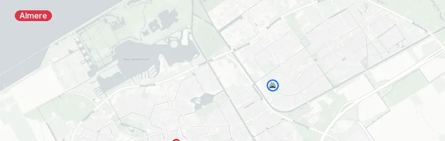 Kaart van Aanrijding met letsel Gerrit Schultepad Almere
