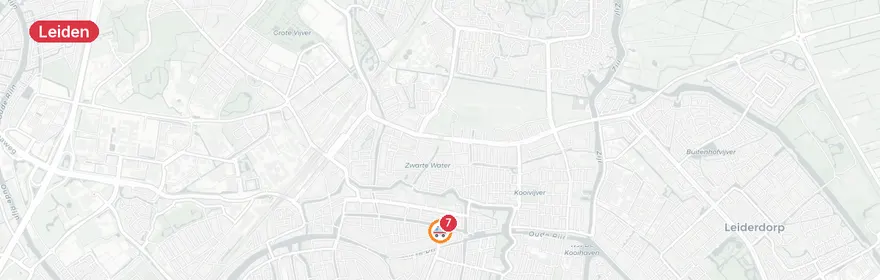 Kaart van Reanimatie Pelikaanhof Leiden, traumahelikopter ingezet