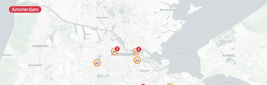 Kaart van Steekpartij azc Amsterdam-Zuidoost, meerdere gewonden