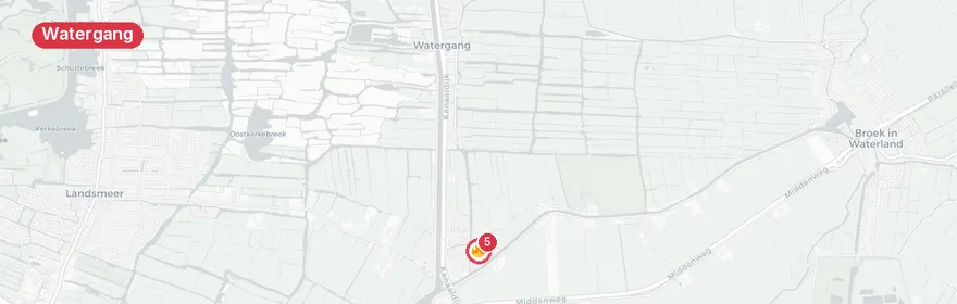 Kaart van Reanimatie Kanaaldijk Watergang