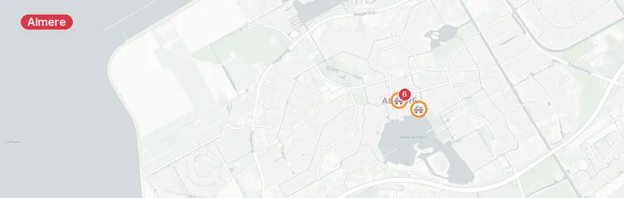 Kaart van Steekincident Serviestraat Almere, twee gewonden
