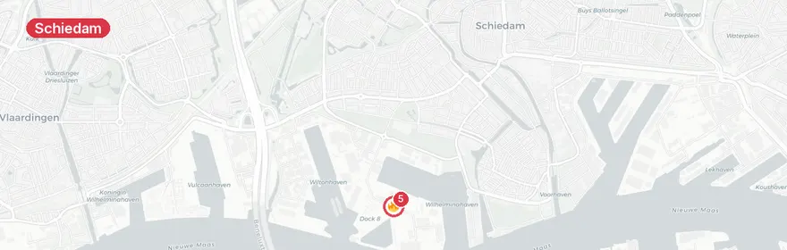 Kaart van Man overleden bij bedrijfsongeval Nieuwe Waterwegstraat S...