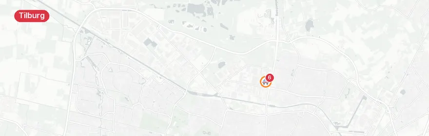 Kaart van Letselongeval Witbrantlaan, Tilburg