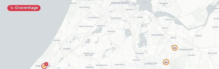 Kaart van Gaslucht Ammunitiehaven, Den Haag