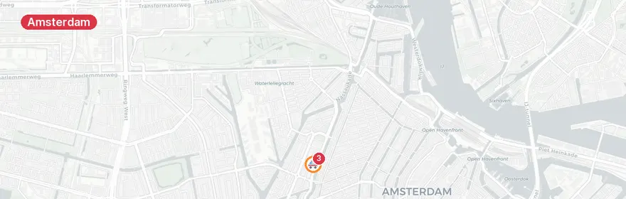 Kaart van Medische noodsituatie Hugo de Grootstraat Amsterdam