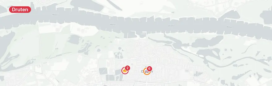 Kaart van Reanimatie SBO De Dijk Heuvel, Druten