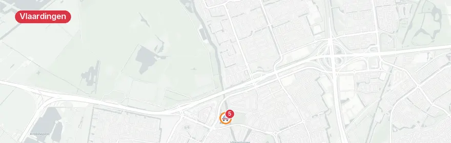 Kaart van Persoon te water Broekpad Vlaardingen