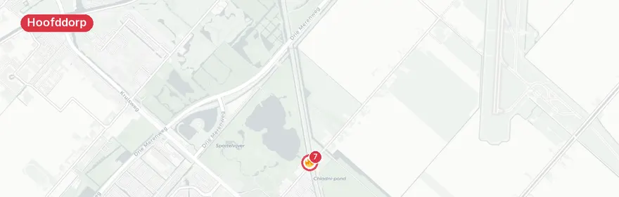 Kaart van Persoon te water IJweg Hoofddorp