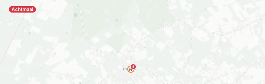 Kaart van Reanimatie Pastoor de Bakkerstraat Achtmaal