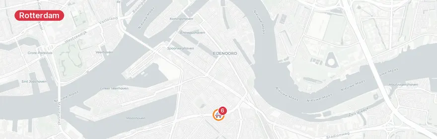 Kaart van Spoor- en wegvervoersongeval Putselaan Rotterdam