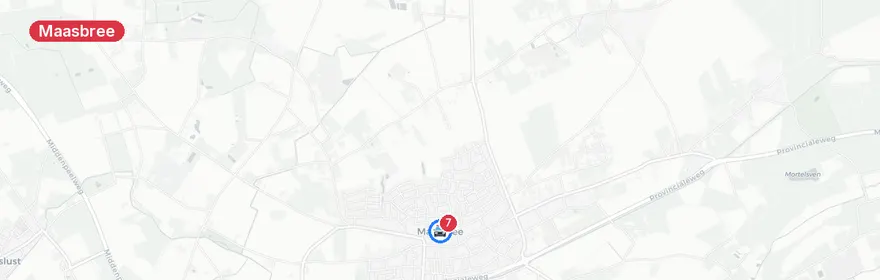 Kaart van Verkeersongeval A67 Maasbree met gewonden