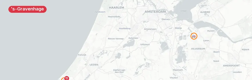 Kaart van Tramongeval Javastraat, Den Haag