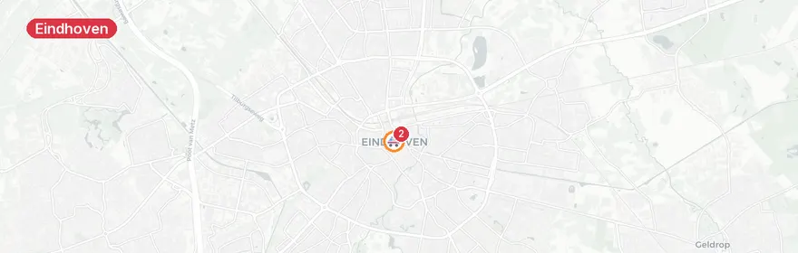 Kaart van Brandgerucht Herman Gorterlaan, Eindhoven