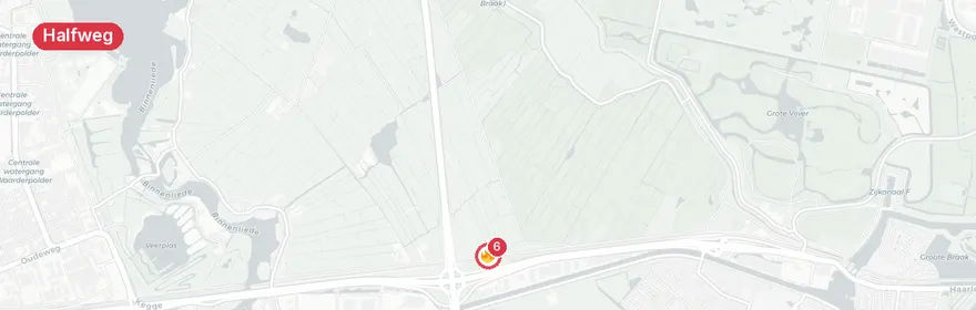 Kaart van Spoorwegongeval Vinkebrug Halfweg