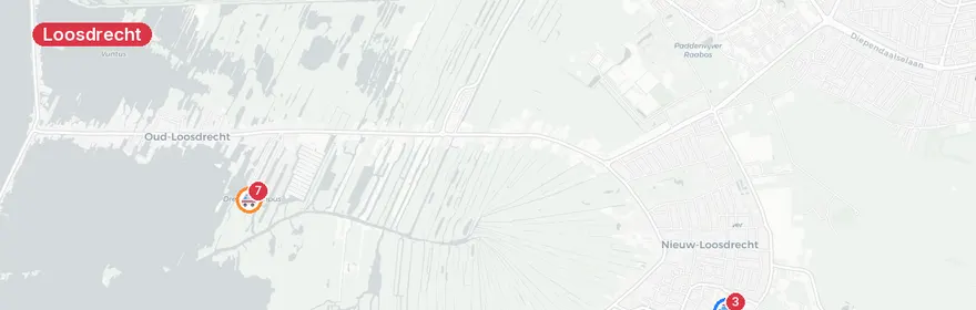 Kaart van Zwaar ongeval met letsel op Rading Loosdrecht
