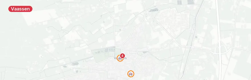 Kaart van Meervoudige A1-meldingen Vaassen