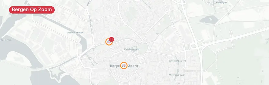 Kaart van Medische noodsituatie Burgemeester Blomlaan Bergen op Zoom