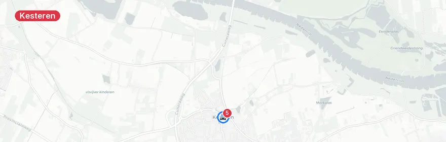 Kaart van Zware aanrijding N233 Kesteren