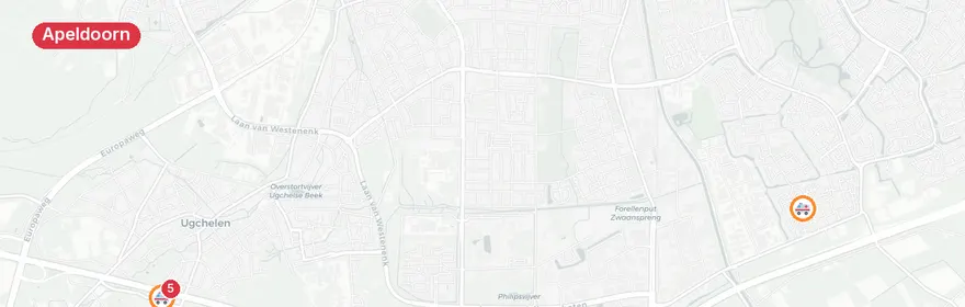 Kaart van Spoedeisende medische incidenten Apeldoorn