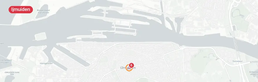 Kaart van Medische noodsituatie Beach Inn Ijmuiden