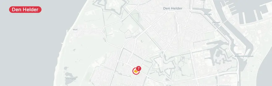 Kaart van Buitensluiting en stank Texelstroomlaan