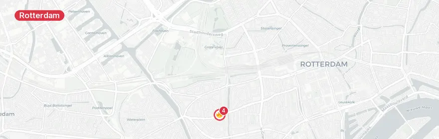 Kaart van Reanimatie Gerrit van de Lindestraat Rotterdam