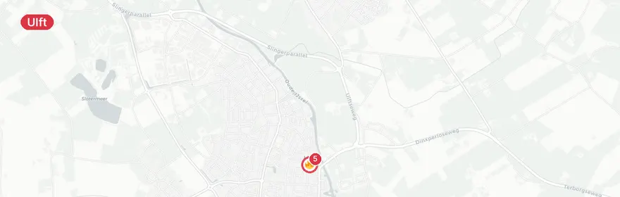 Kaart van Brand op Keurkamer in Ulft