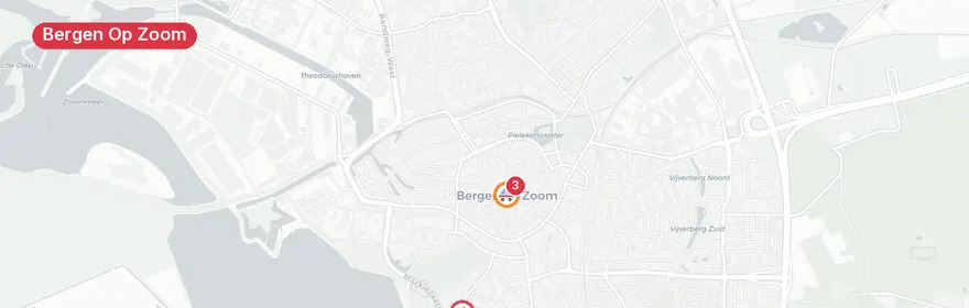 Kaart van Reanimatie Scheldelaan Bergen op Zoom